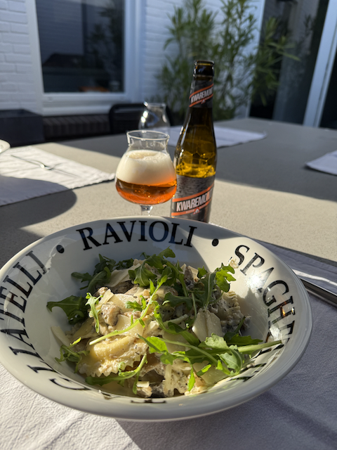 IMG_4025 Kwaremont met ravioli